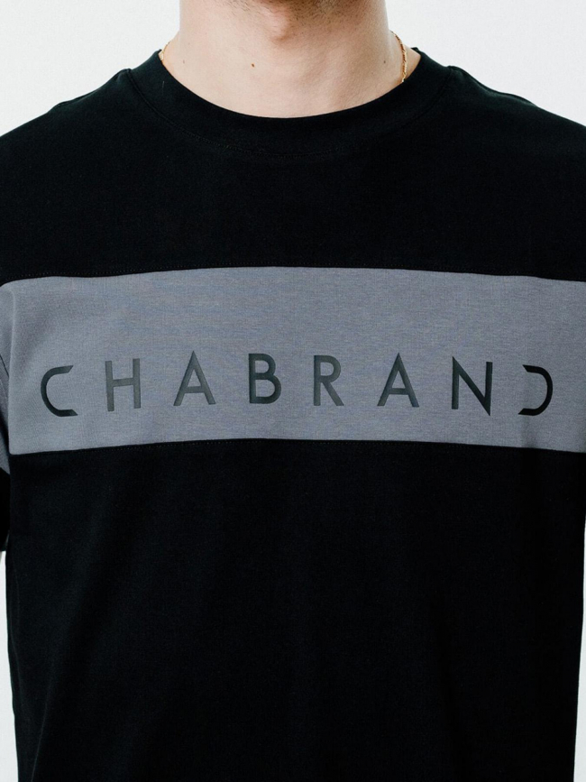 T-shirt logo noir gris homme - Chabrand