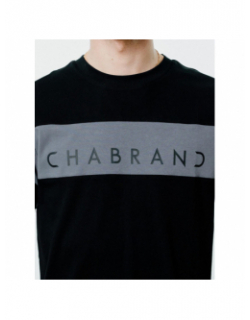 T-shirt logo noir gris homme - Chabrand