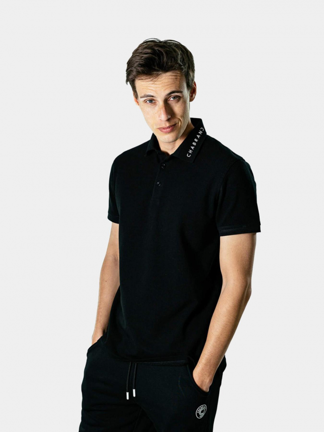 Polo noir homme - Chabrand