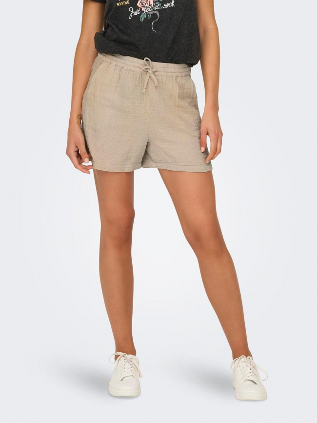 Short thyra beige femme - Only