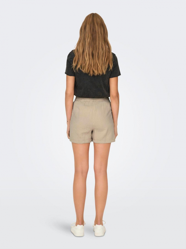 Short thyra beige femme - Only