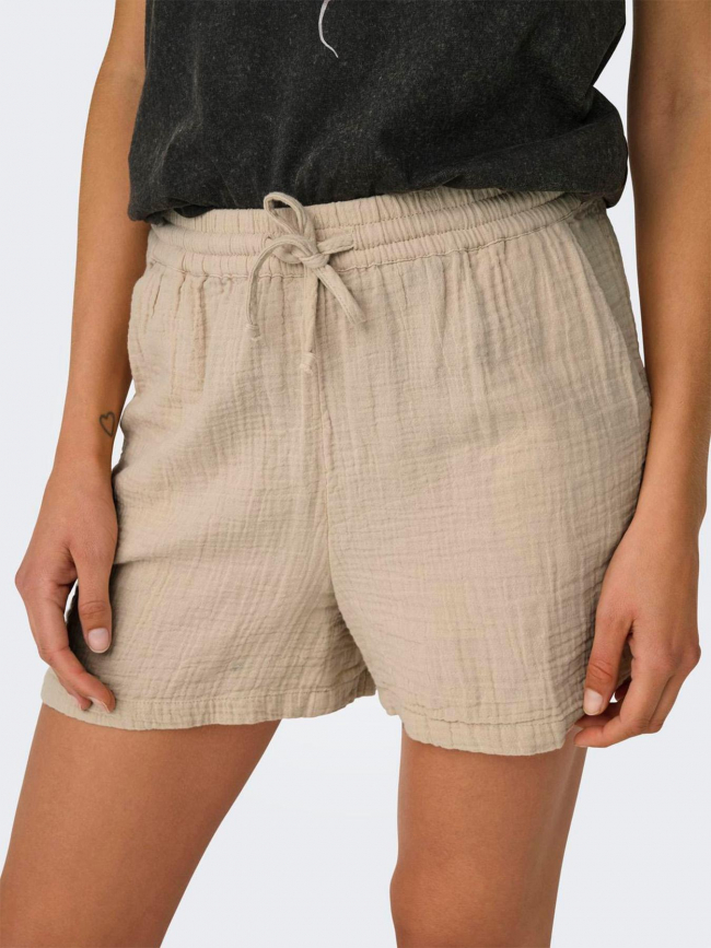 Short thyra beige femme - Only