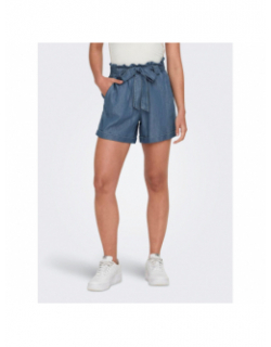 Short effet jean loose bea bleu femme - Only