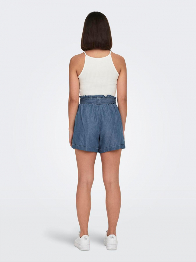 Short effet jean loose bea bleu femme - Only