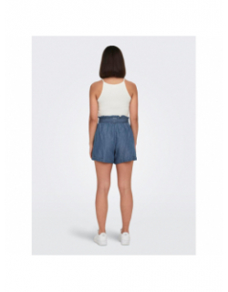 Short effet jean loose bea bleu femme - Only