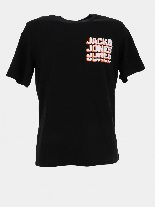 T-shirt script logo noir homme - Jack & Jones