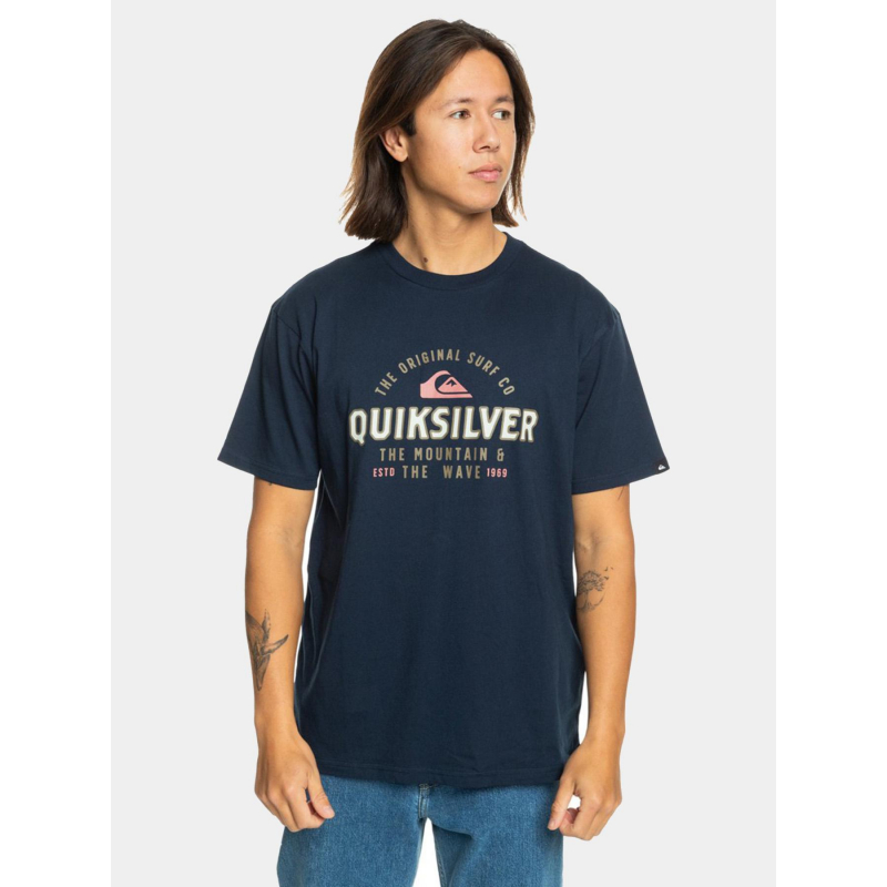 T-shirt bicolore floating around bleu marine homme - Quiksilver