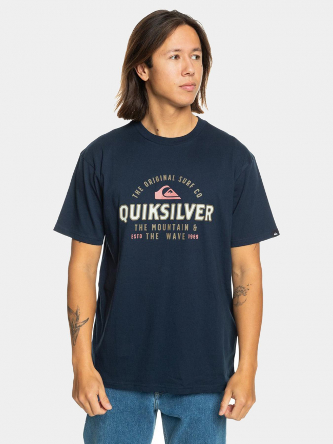 T-shirt bicolore floating around bleu marine homme - Quiksilver