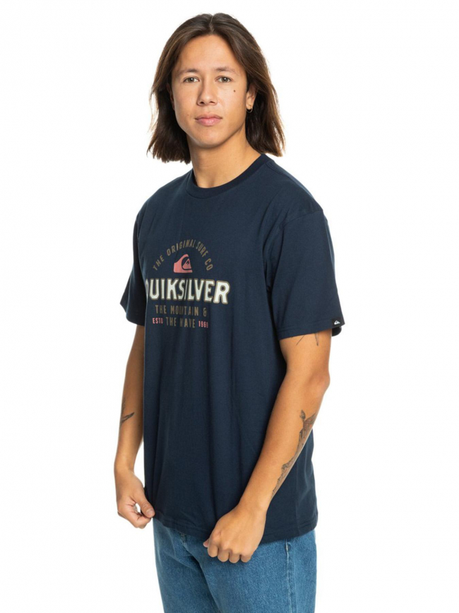 T-shirt bicolore floating around bleu marine homme - Quiksilver