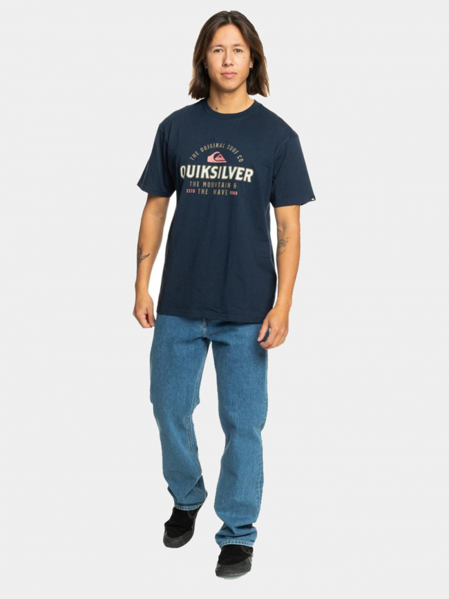 T-shirt bicolore floating around bleu marine homme - Quiksilver