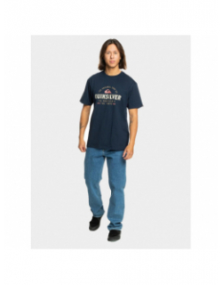 T-shirt bicolore floating around bleu marine homme - Quiksilver