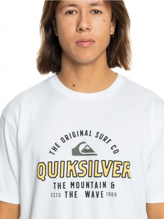 T-shirt bicolore floating around blanc homme - Quiksilver