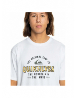 T-shirt bicolore floating around blanc homme - Quiksilver