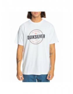 T-shirt bicolore circle up blanc homme - Quiksilver