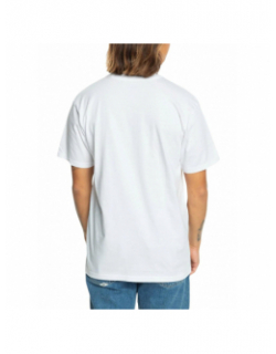 T-shirt bicolore circle up blanc homme - Quiksilver