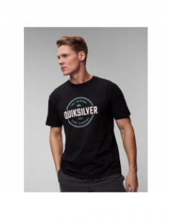 T-shirt bicolore circle up noir homme - Quiksilver