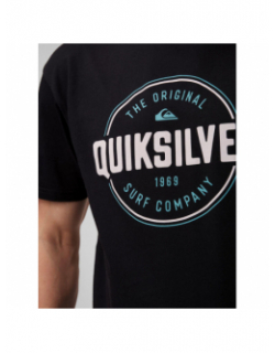 T-shirt bicolore circle up noir homme - Quiksilver