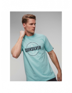 T-shirt bicolore circle up bleu homme - Quiksilver