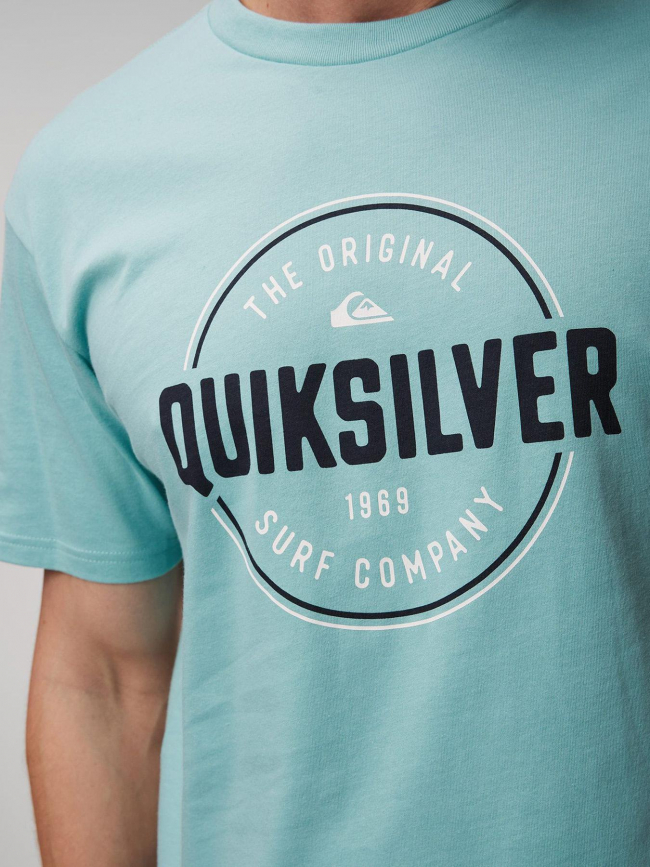 T-shirt bicolore circle up bleu homme - Quiksilver