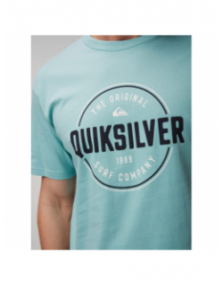 T-shirt bicolore circle up bleu homme - Quiksilver