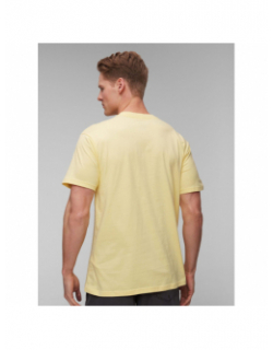 T-shirt bicolore circle up jaune homme - Quiksilver