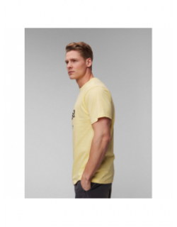 T-shirt bicolore circle up jaune homme - Quiksilver