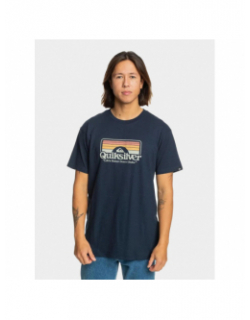 T-shirt bicolore step inside bleu marine homme - Quiksilver