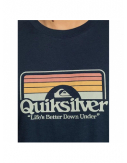 T-shirt bicolore step inside bleu marine homme - Quiksilver