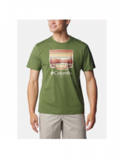 T-shirt path lake graphic vert homme - Columbia