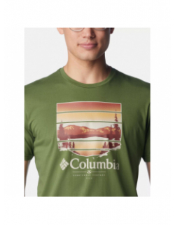 T-shirt path lake graphic vert homme - Columbia