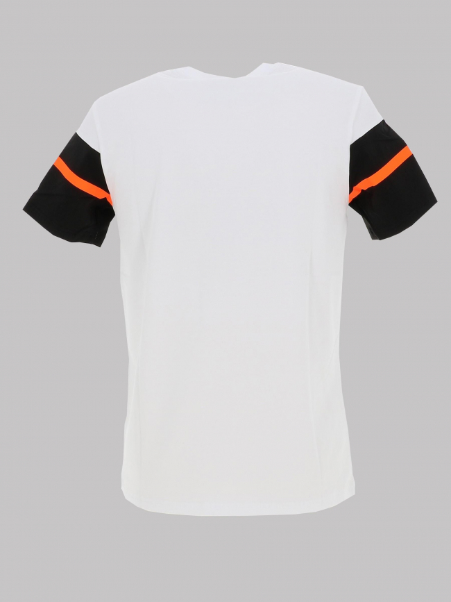 T-shirt winbledon blanc noir orange homme - Comme Des Loups