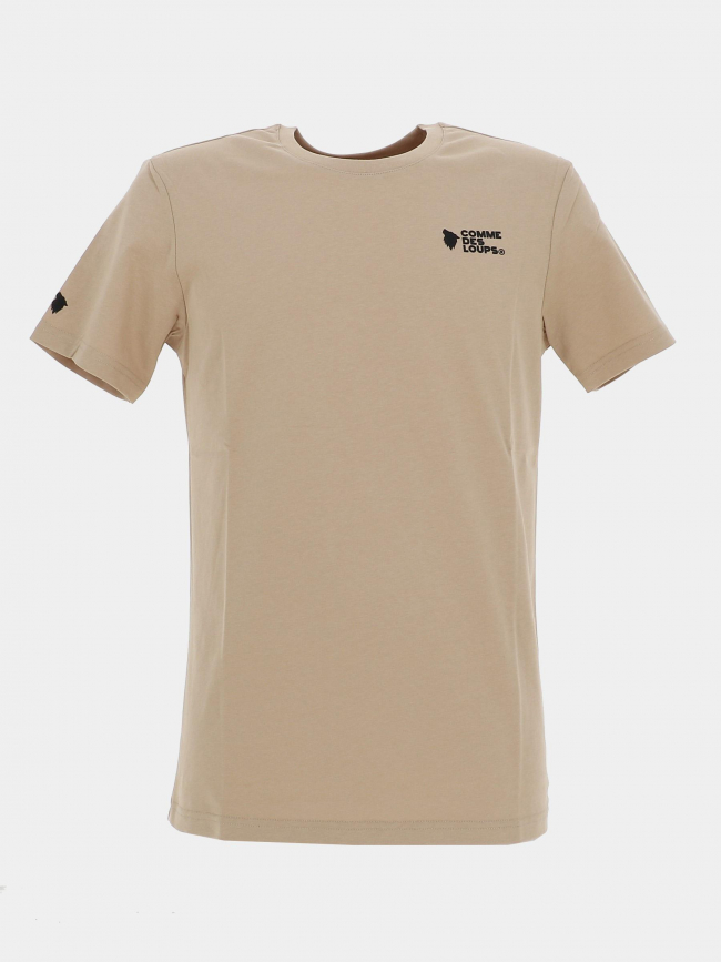 T-shirt uni classico beige homme - Comme Des Loups