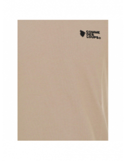 T-shirt uni classico beige homme - Comme Des Loups