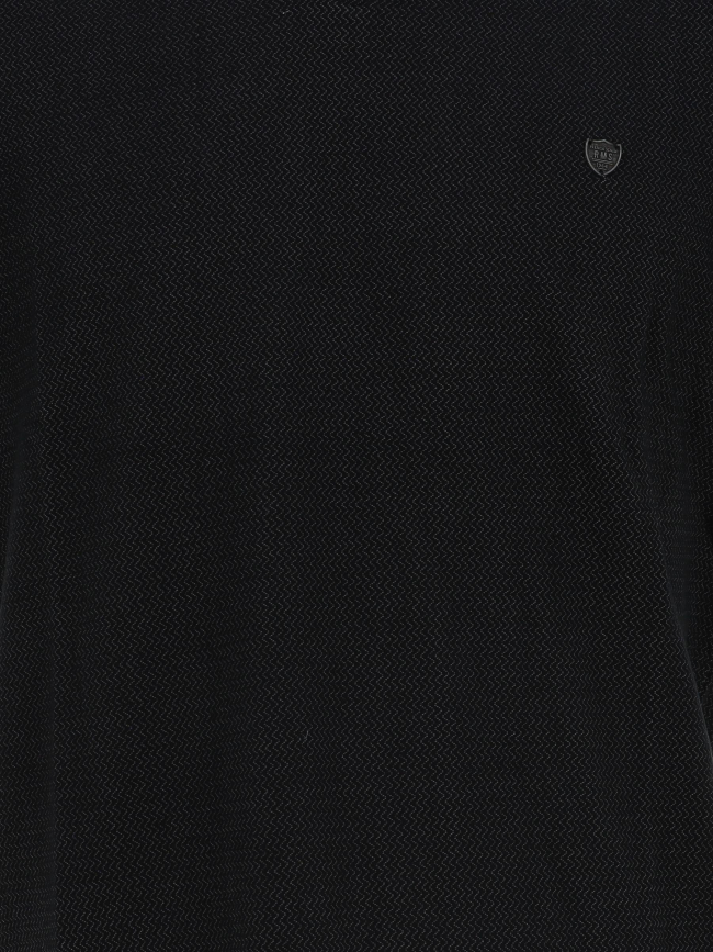 T-shirt col v zig zag gris anthracite homme - Rms 26