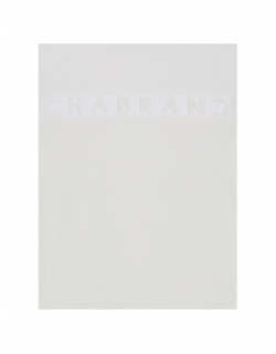 T-shirt logo relief blanc homme - Chabrand