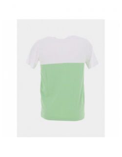 T-shirt incastro vert blanc homme - Sergio Tacchini