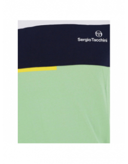 T-shirt incastro vert blanc homme - Sergio Tacchini