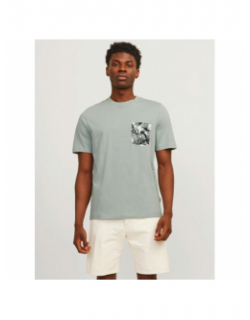 T-shirt aruba gris vert homme - Jack & Jones