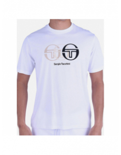 T-shirt logo triade blanc homme - Sergio Tacchini