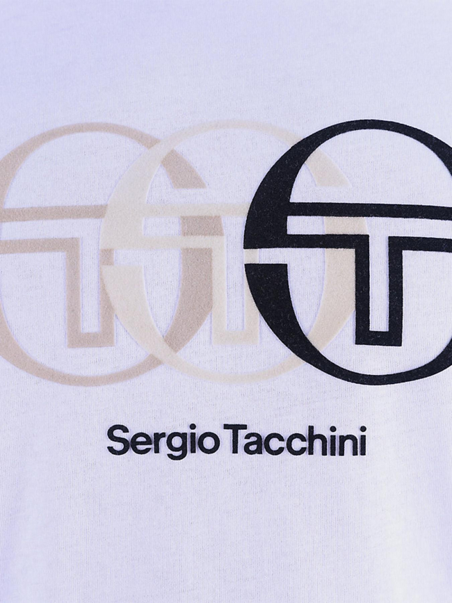 T-shirt logo triade blanc homme - Sergio Tacchini