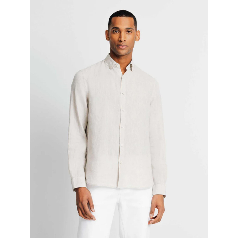 Chemise en lin kisseo beige homme - Izac