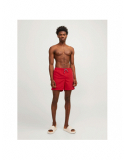 Short de bain fiji double logo rouge homme - Jack & Jones