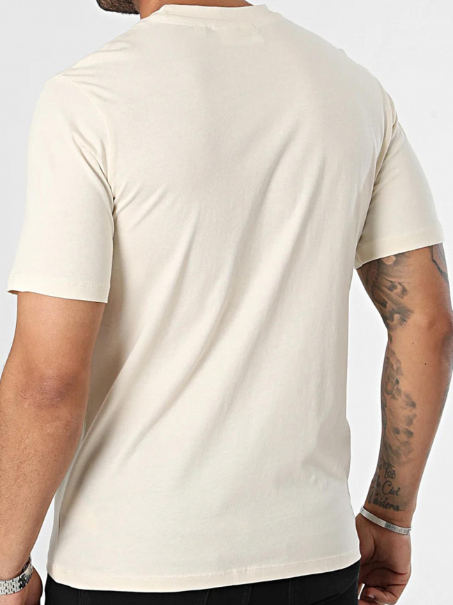 T-shirt logo triade beige homme - Sergio Tacchini