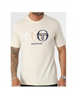 T-shirt logo triade beige homme - Sergio Tacchini