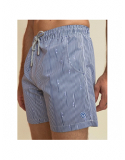 Short de bain rayé pearl bleu marine homme - Benson & Cherry