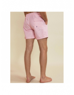 Short de bain rayé pearl rose homme - Benson & Cherry