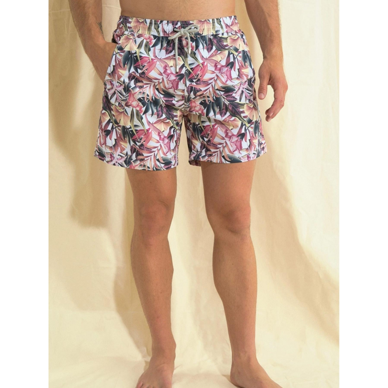 Short de bain à fleurs petofel rose homme - Benson & Cherry