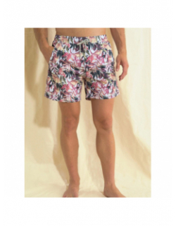 Short de bain à fleurs petofel rose homme - Benson & Cherry