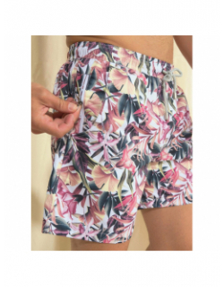 Short de bain à fleurs petofel rose homme - Benson & Cherry