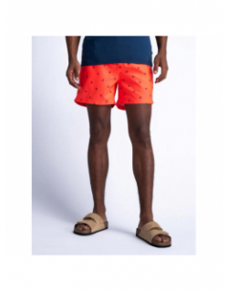 Short de bain soleil orange fluo homme - Petrol Industries